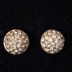 Jewelry - Crystal rhinestone pave dome stud earrings Jewelry - Crystal rhinestone pave dome stud earrings